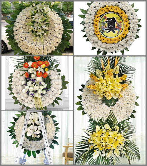 安徽合肥市庐江县白湖镇胡榜村花圈速递